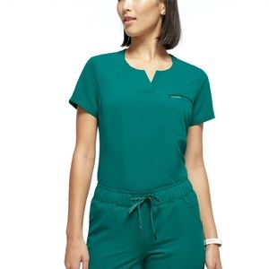 JAANUU Hunter green scrub set